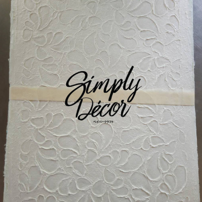 Mulberry paper embossed design - horn, size 55 x 80 CM