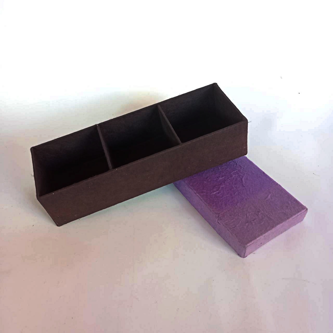 Mulberry paper box 3 partitions
