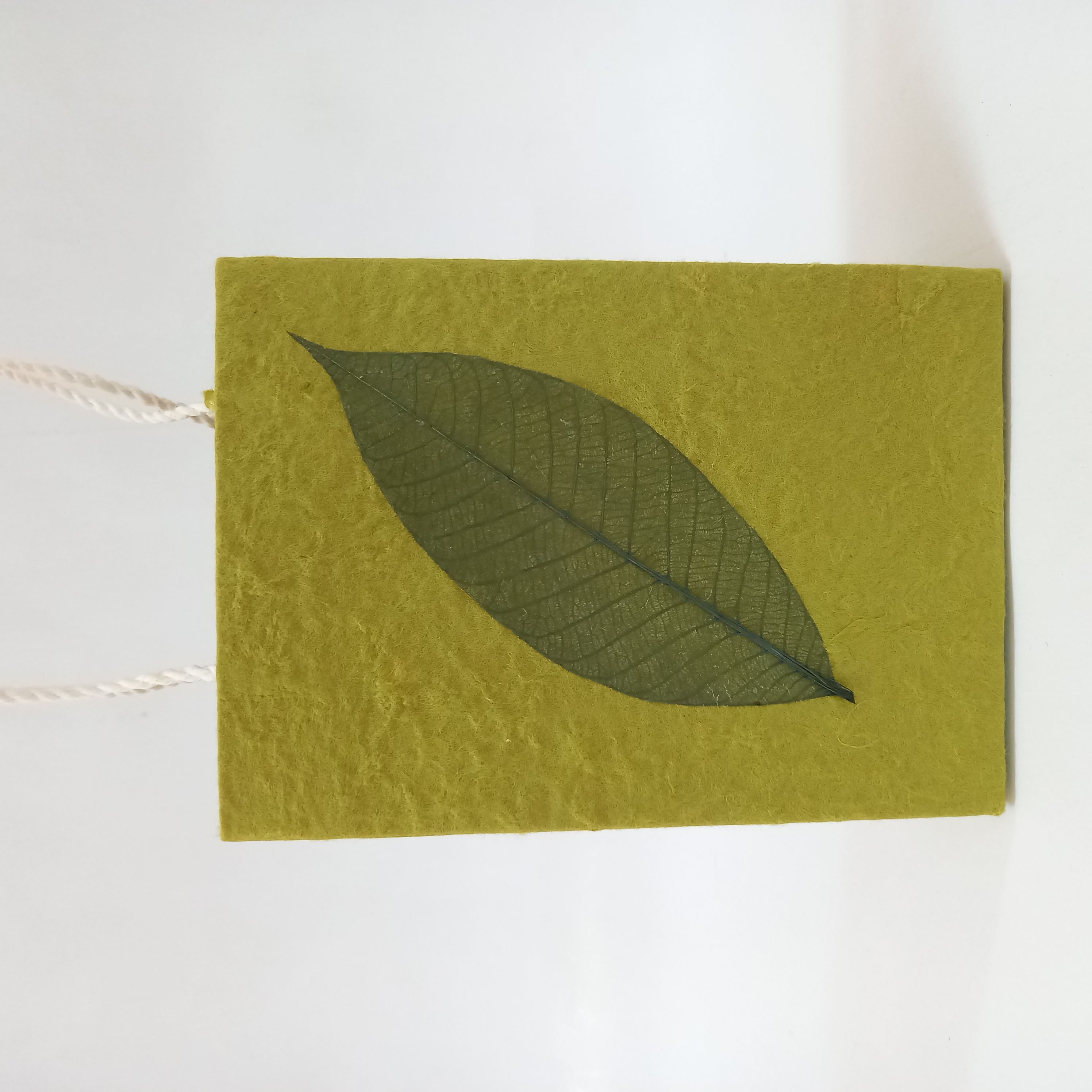 Paper bag olive size 16x11.5x5 cm