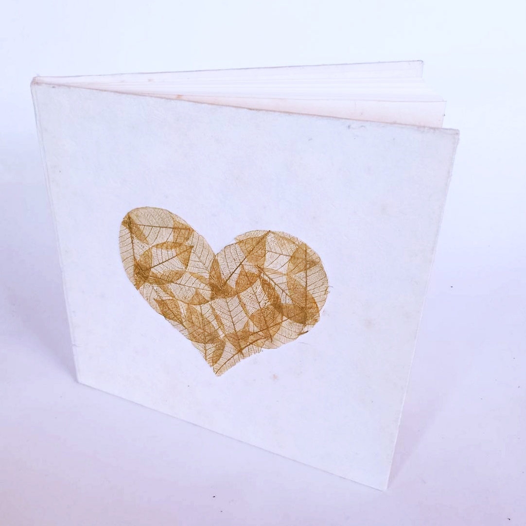 Mulberry paper notebook, handmade paper inside สมุดโน้ตกระดาษสา