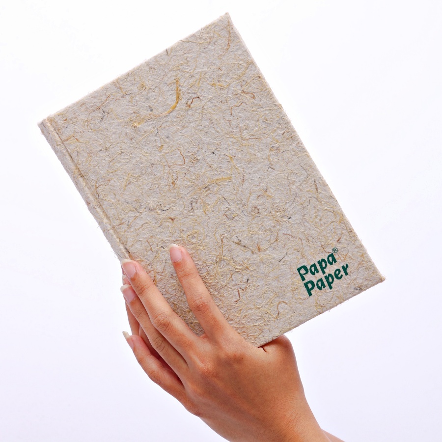 ุCorn bark Notebook A5 size - ถุงกระดาษเยื่อข้าวโพด ขนาด A5