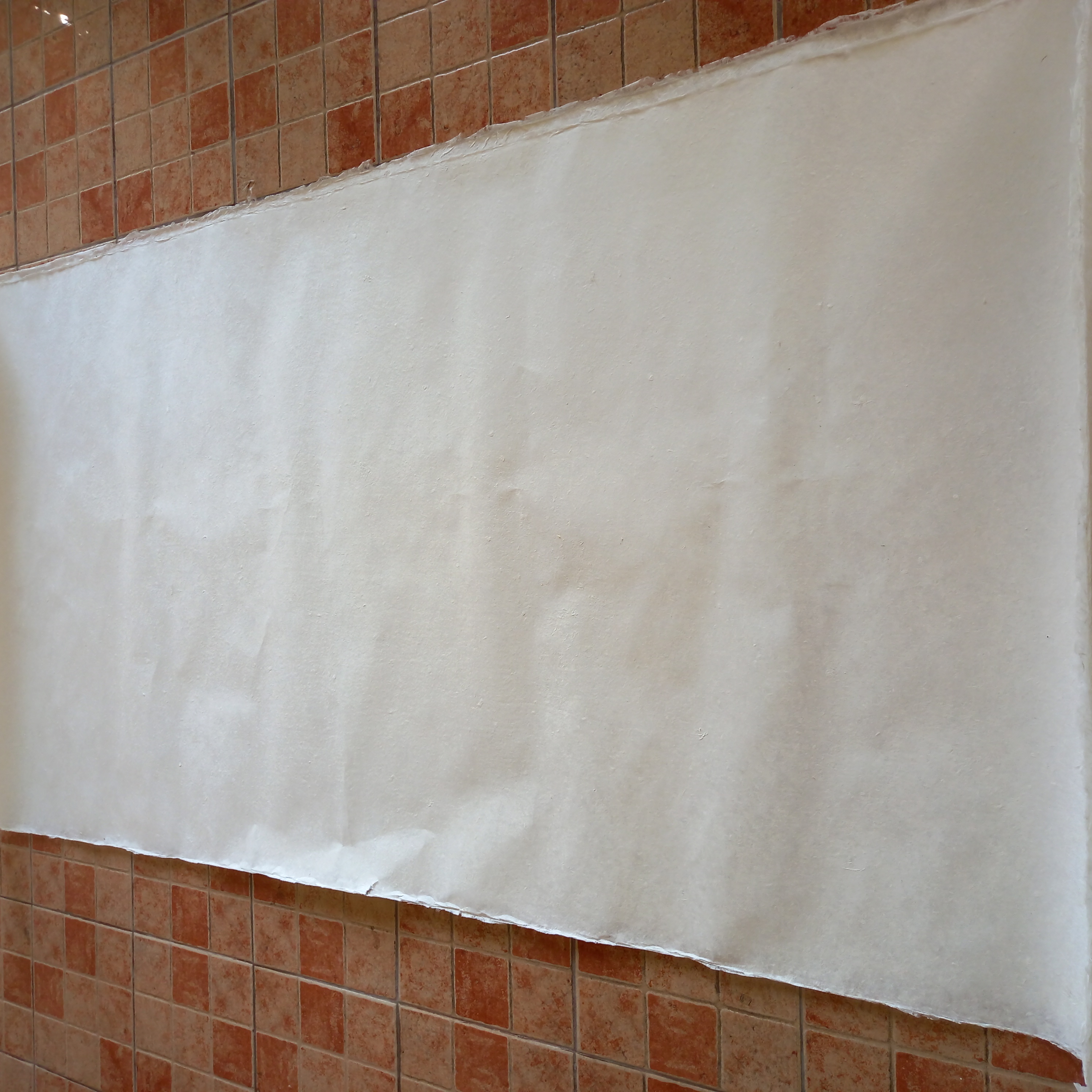Paper mulberry size 120 x 240 cm, offwhite, smooth surface, 80 gsm - กระดาษสาหน้าขรุขระ 120 x 240cm